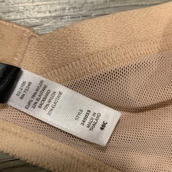 Paramour Marvelous Side Smoothing Underwire Beige/Nude T-Shirt Bra size 40C - Picture 11 of 14